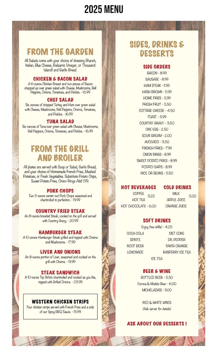 Jose's Country Kitchen Menu - Image 1