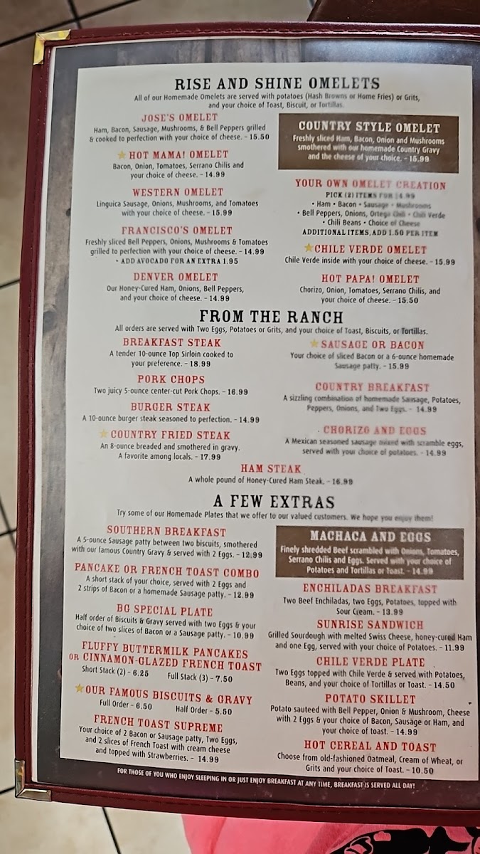 Jose's Country Kitchen Menu - Image 5